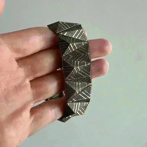 Triangle Aztec Chucky Brown Art to Wear  Bracelet Jewelry Accessory Boho - Picture 3 of 9